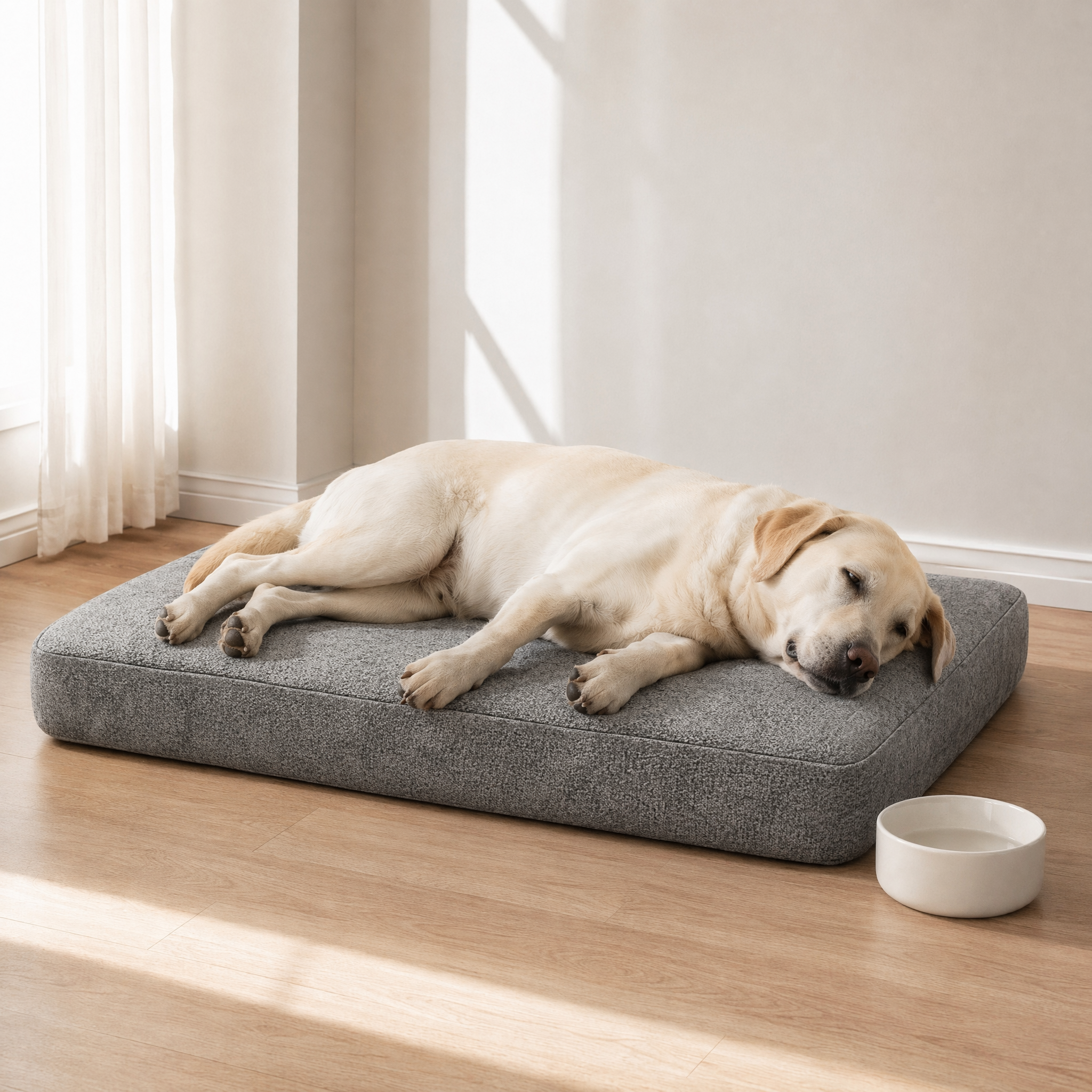 Air fiber breathable pet mattress