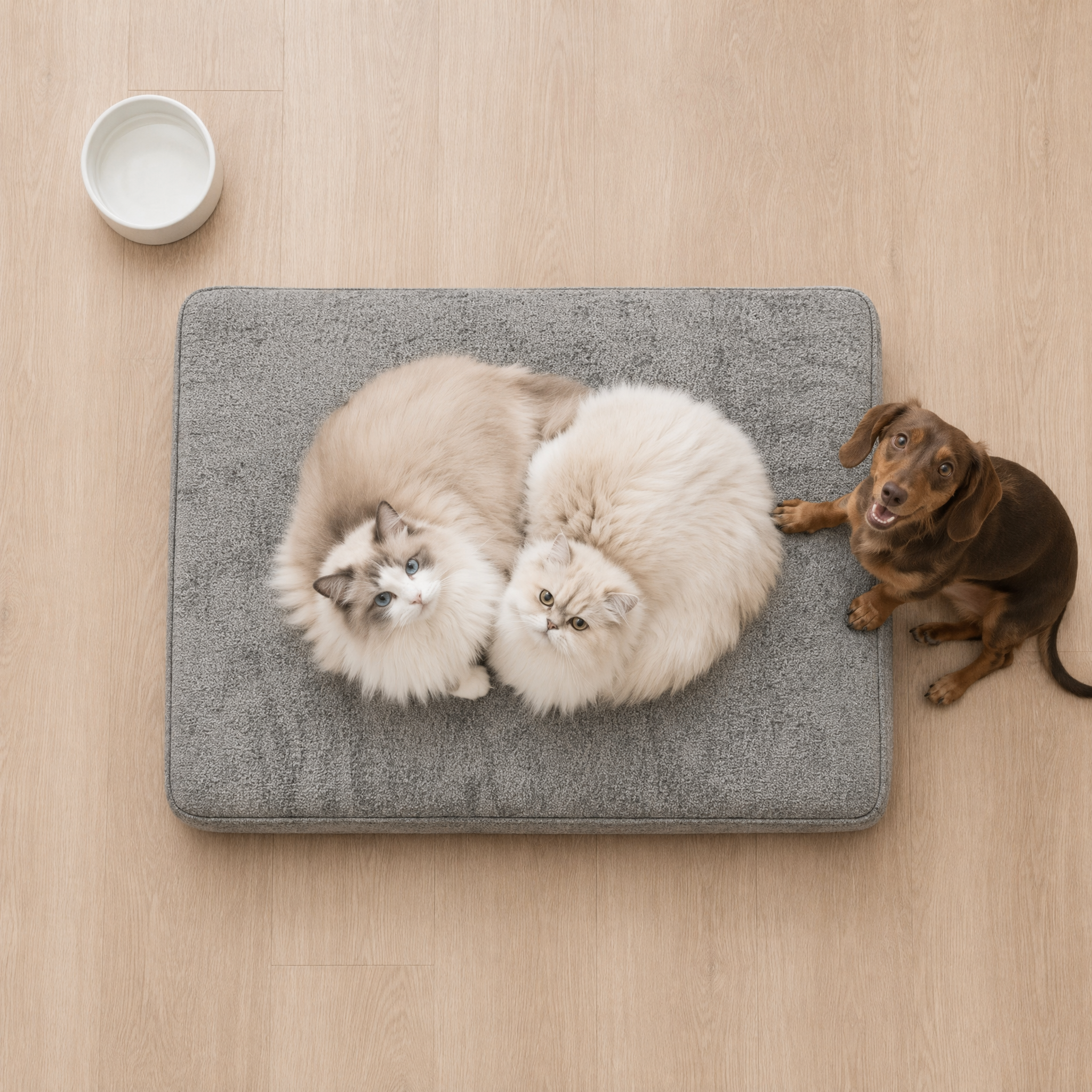 Air fiber breathable pet mattress