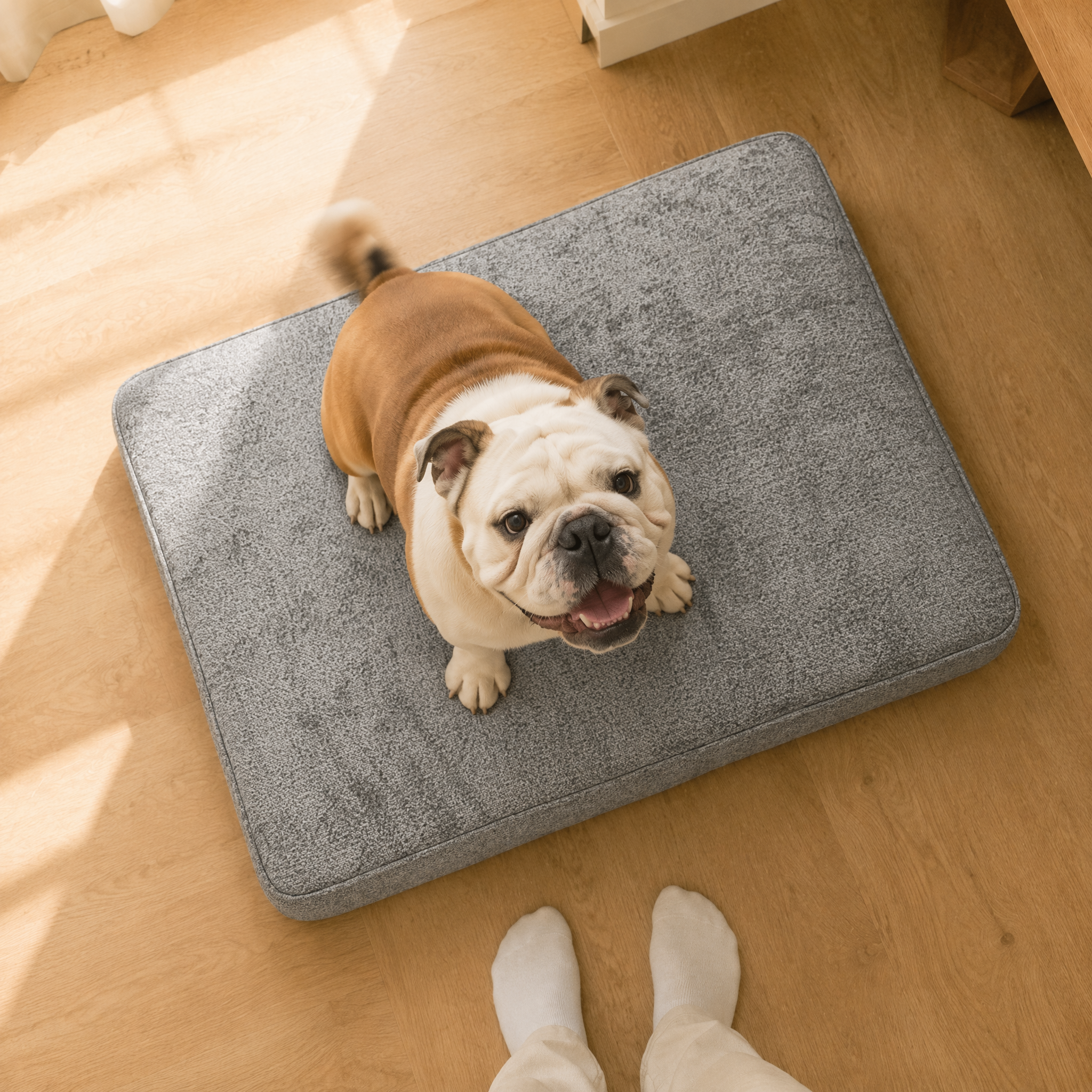 Air fiber breathable pet mattress